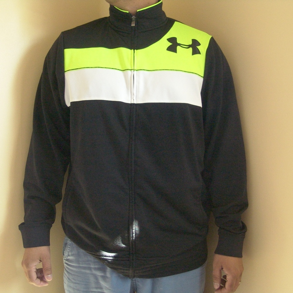 MEN UNDER ARMOUR BEDSTOCK TRACK JACKET BLACK XL
